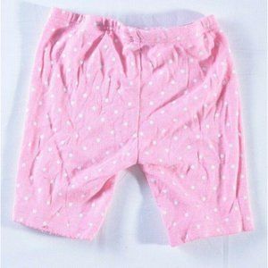 Carters 3T shorts pink white polka dot toddler
